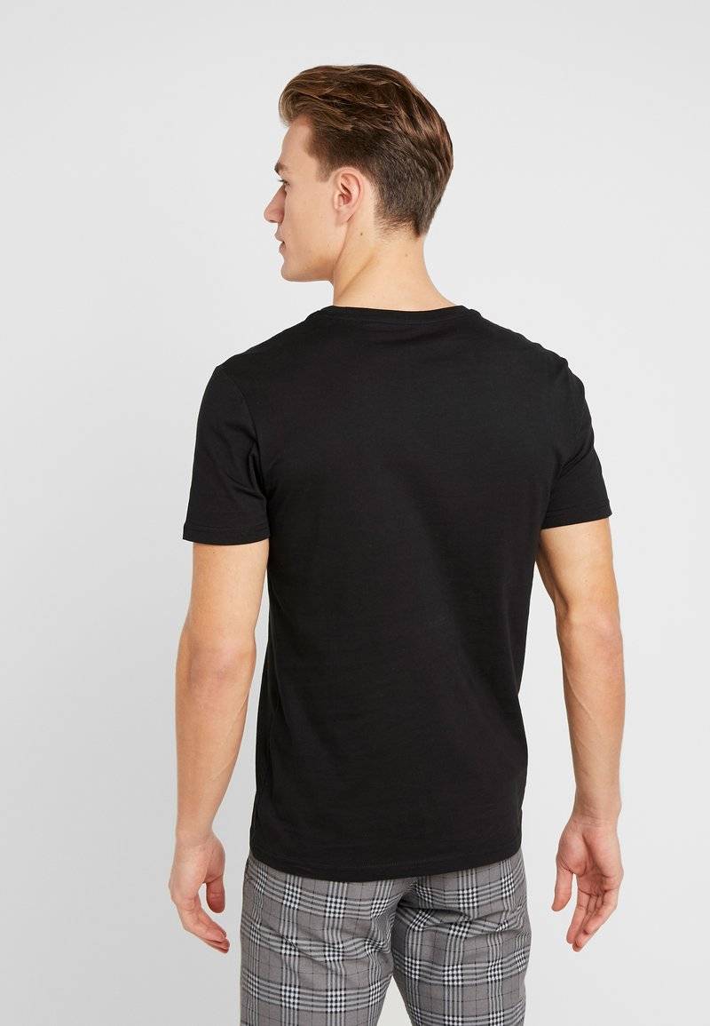 Pier One Pier One 5 PACK - Basic T-shirt - black Preisnachlass