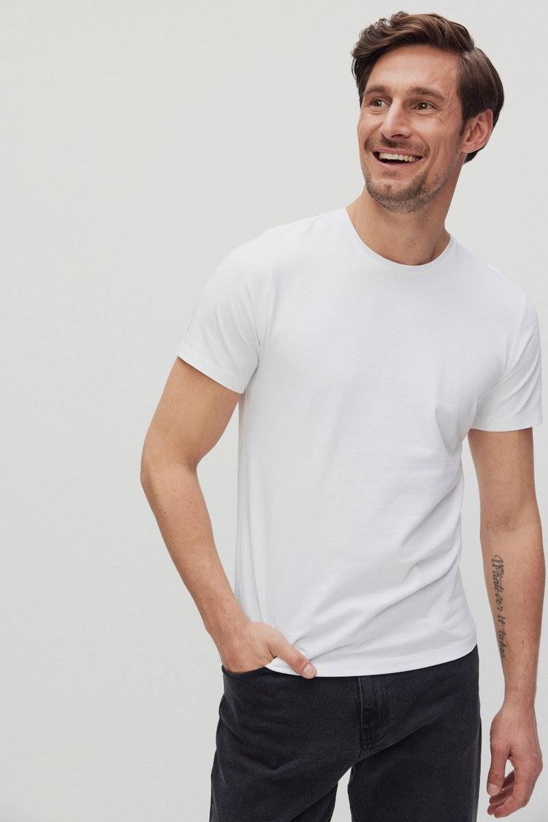 Bläck Bläck CORE BASIC SLIM FIT� - Basic T-shirt - white