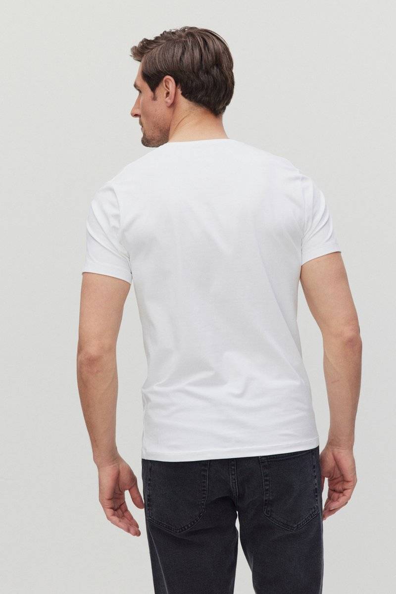 Bläck Bläck CORE BASIC SLIM FIT� - Basic T-shirt - white Saisonschlussverkauf