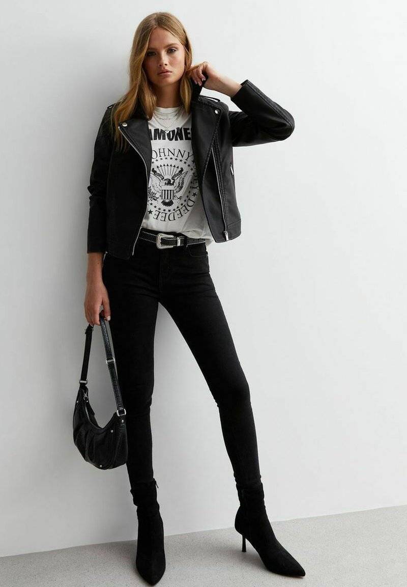 New Look New Look LOOK - Faux leather jacket - black