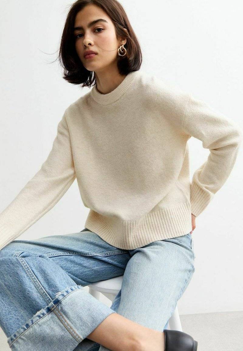New Look New Look CREW NECK - Jumper - off white Valentinstagsangebot