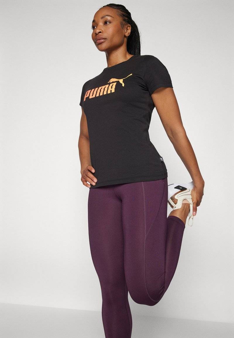 Puma Puma SUMMER SPORTS TEE - Print T-shirt - black Sonderangebote