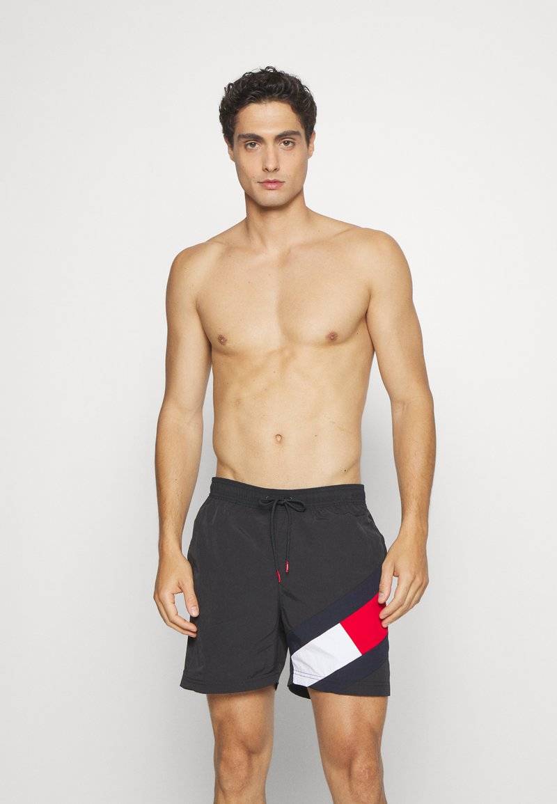 Tommy Hilfiger Tommy Hilfiger DRAWSTRING - Swimming shorts - black Letzte 2 Tage
