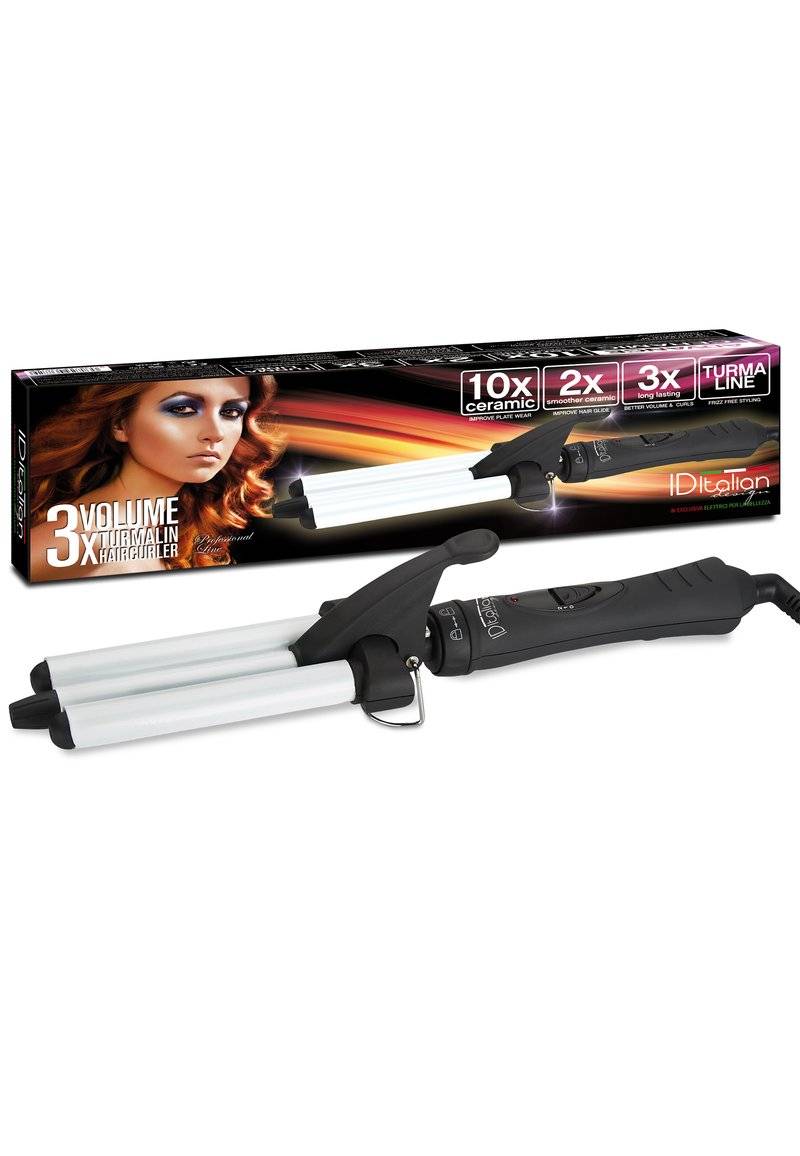Italian Design Italian Design HAIR CURLER TOURMALINE 3X - Hair Styling Tool - black Angebote