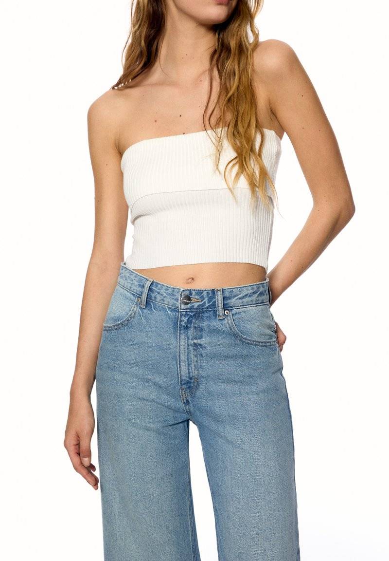 PULL&BEAR PULL&BEAR HIGH WAIST - Flared Jeans - blue Versandkostenfrei