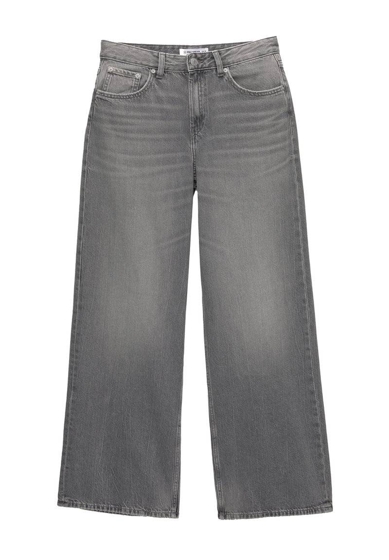 PULL&BEAR PULL&BEAR OVERSIZE - Flared Jeans - grey Flash Sale
