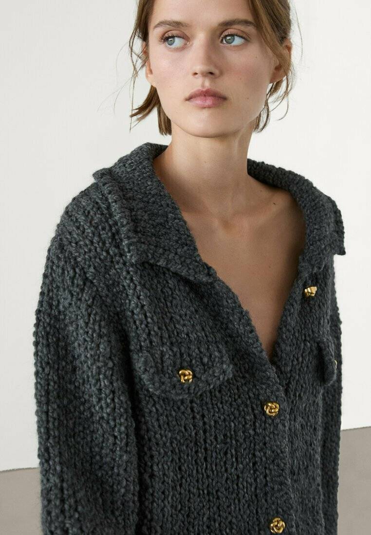 Massimo Dutti Massimo Dutti Cardigan - grey Preisnachlass
