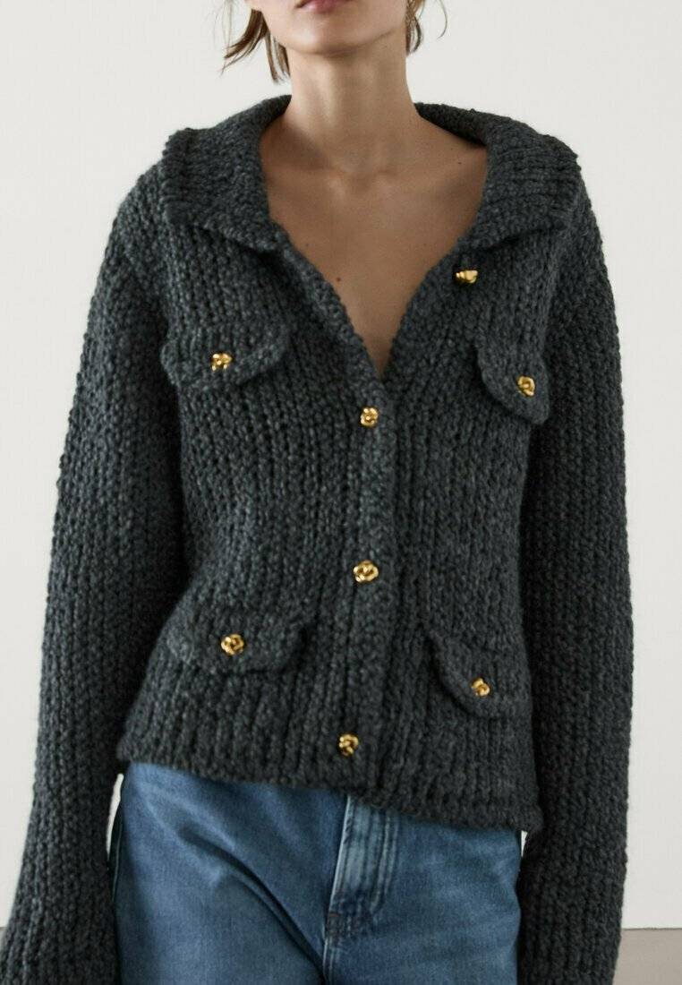 Massimo Dutti Massimo Dutti Cardigan - grey Preisnachlass