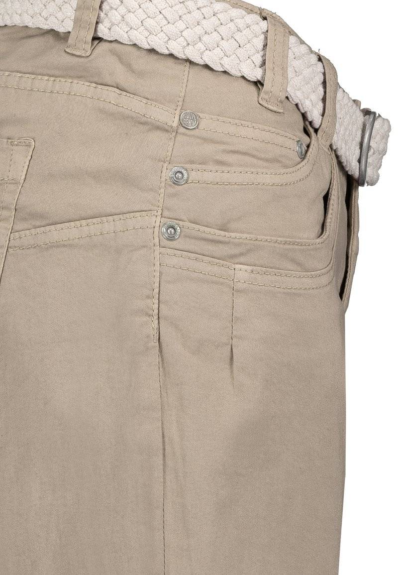 Sublevel Sublevel BERMUDA MIT GÜRTEL - Denim shorts - beige Saisonschlussverkauf