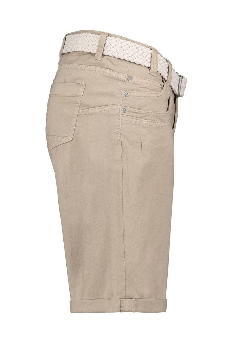 Sublevel Sublevel BERMUDA MIT GÜRTEL - Denim shorts - beige Saisonschlussverkauf