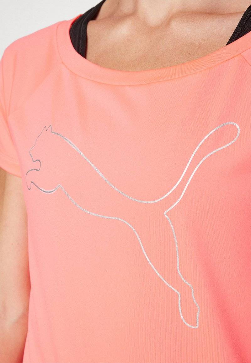 Puma Puma TRAIN FAVORITE CAT TEE - Sports T-shirt - sunset glow Sonderangebote