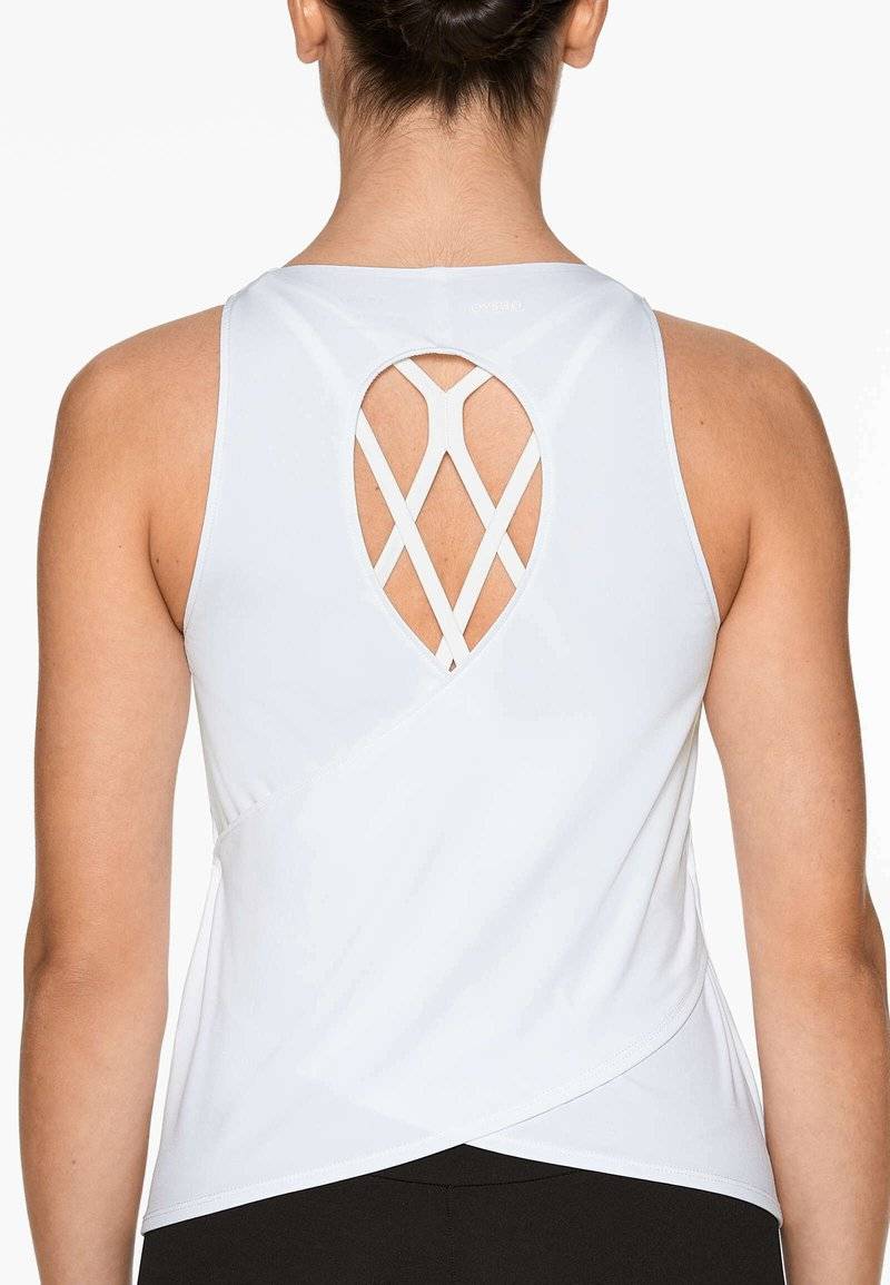 OYSHO OYSHO COMFORTLUX CROSS BACK - Top - white Zeitbegrenzte Promotion