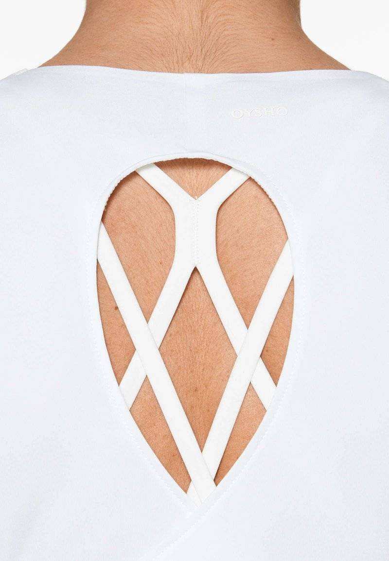 OYSHO OYSHO COMFORTLUX CROSS BACK - Top - white Zeitbegrenzte Promotion