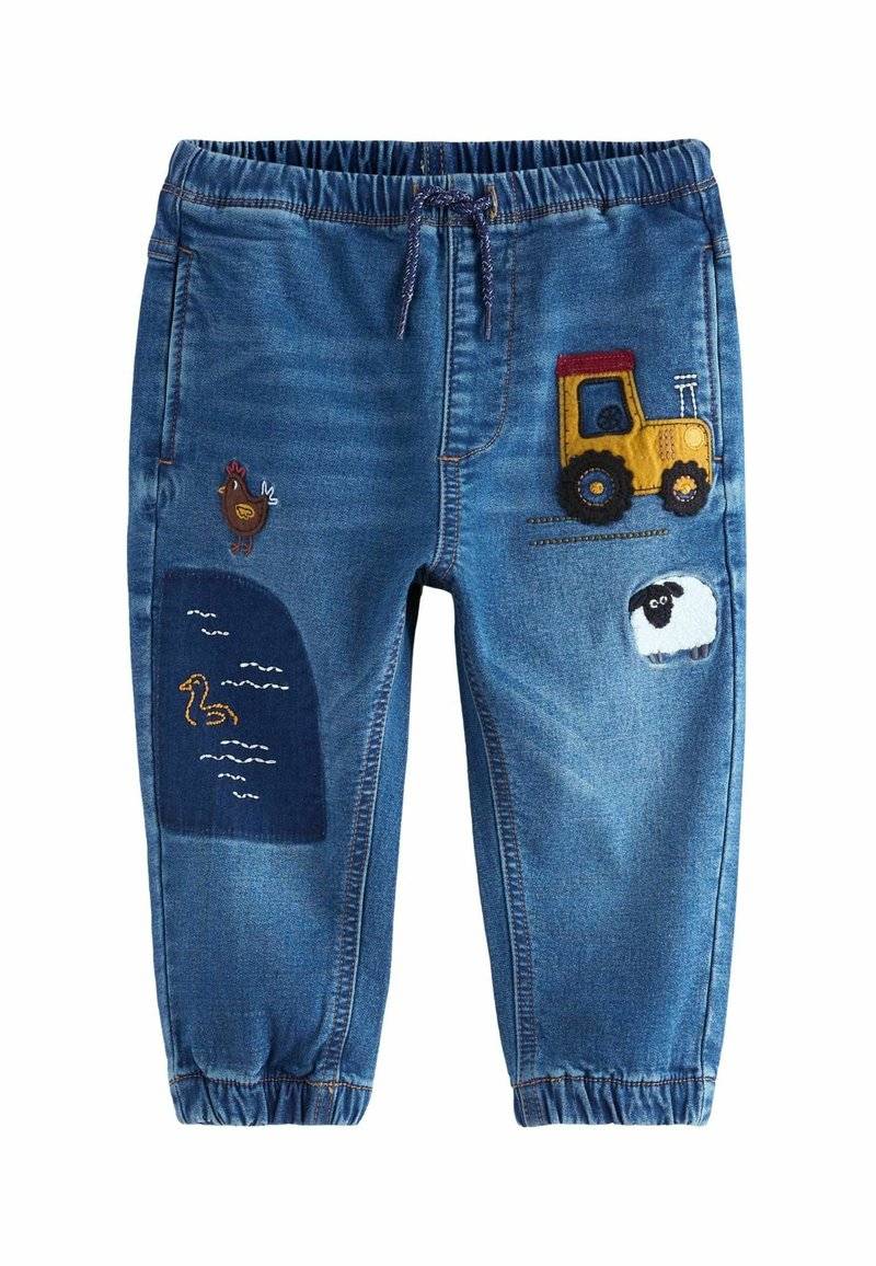 Next Next REGULAR FIT - Jeans Tapered Fit - mid blue farmyard