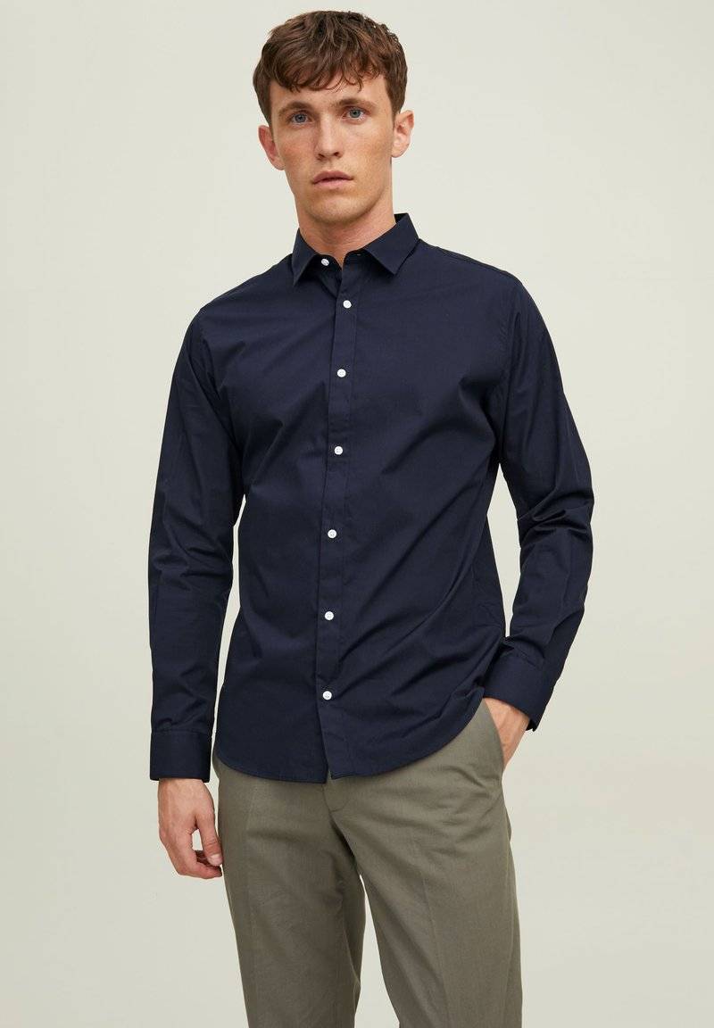 Jack & Jones Jack & Jones JJJOE SHIRT PLAIN - Formal shirt - navy blazer