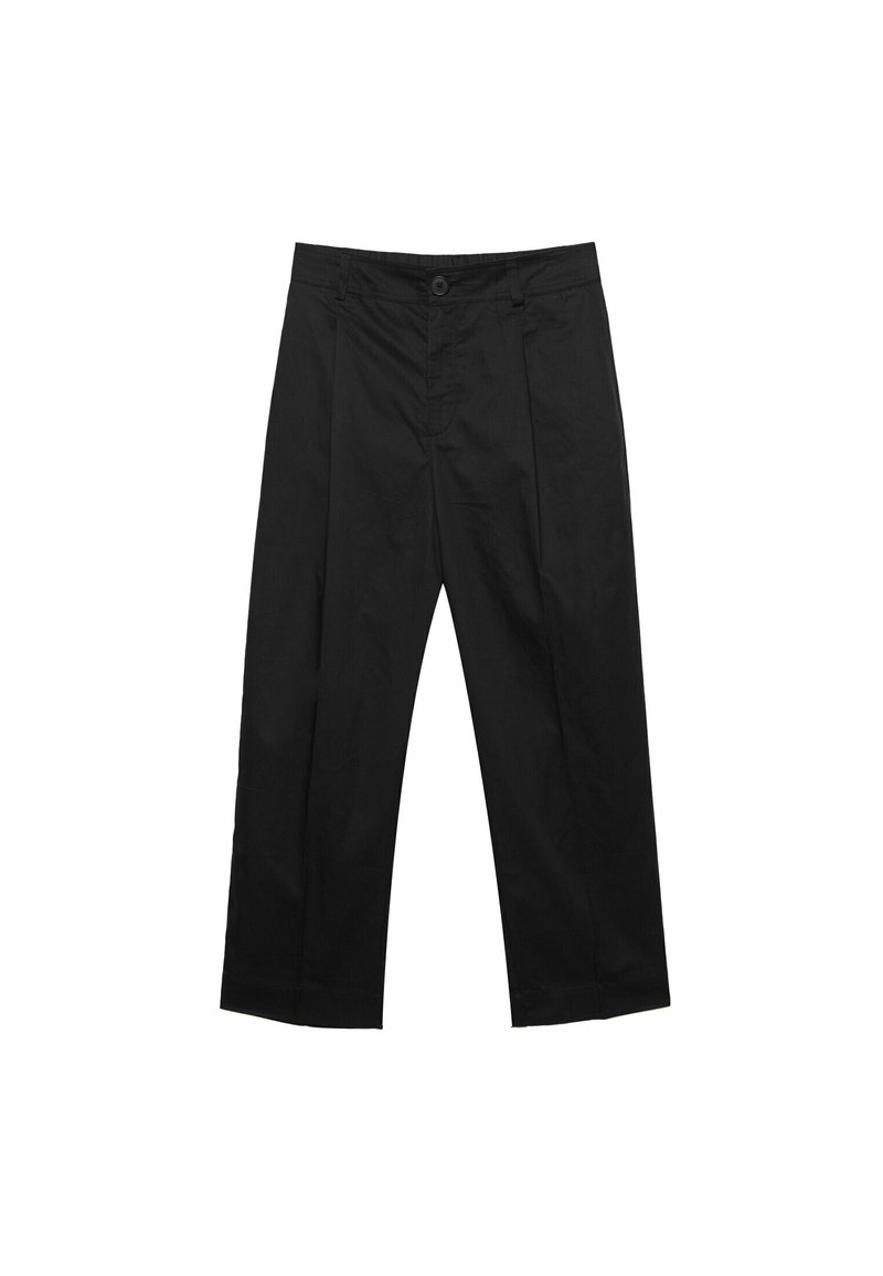 Stradivarius Stradivarius CARROT WITH DARTS DETAIL - Trousers - black Black Friday