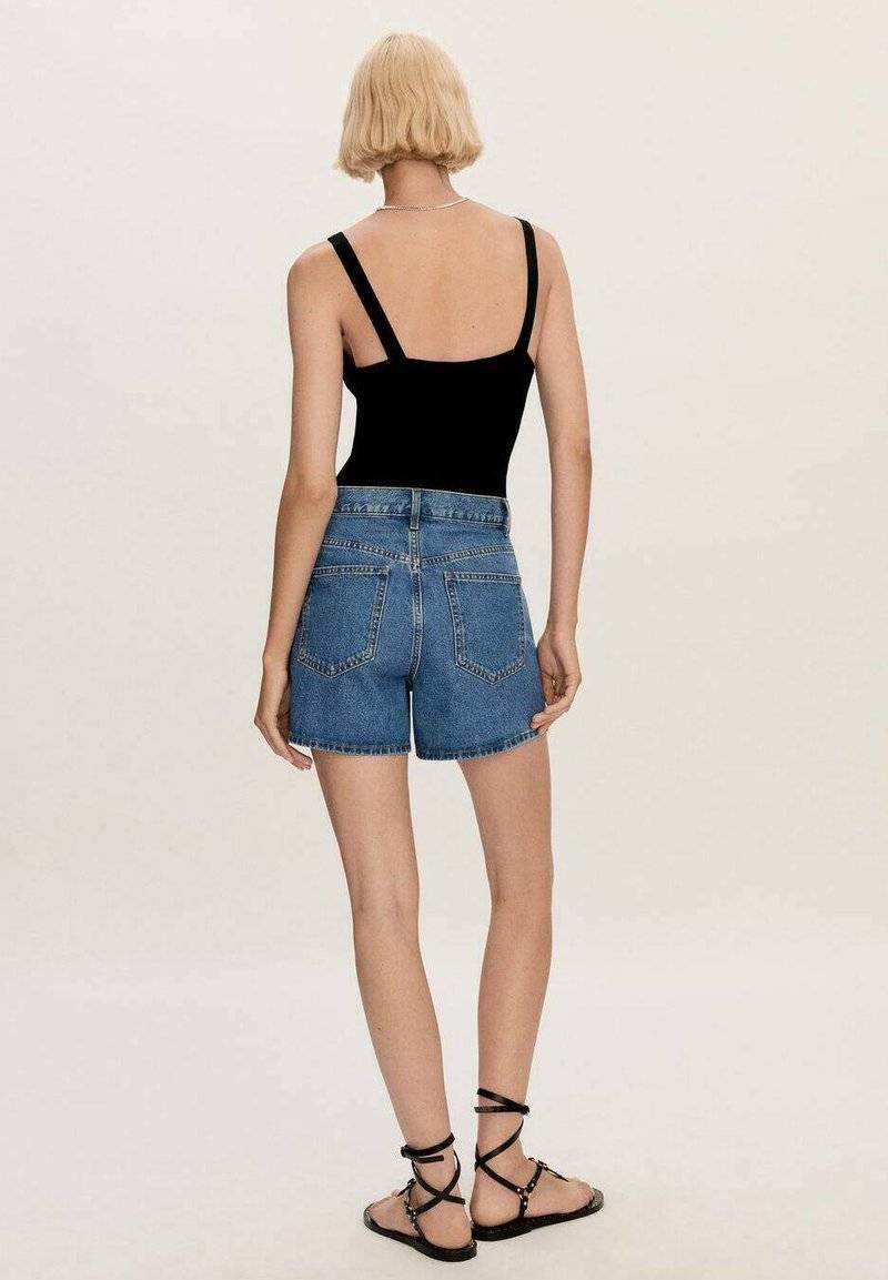 Mango Mango ZOE - Denim shorts - bleu moyen Muttertagsangebot