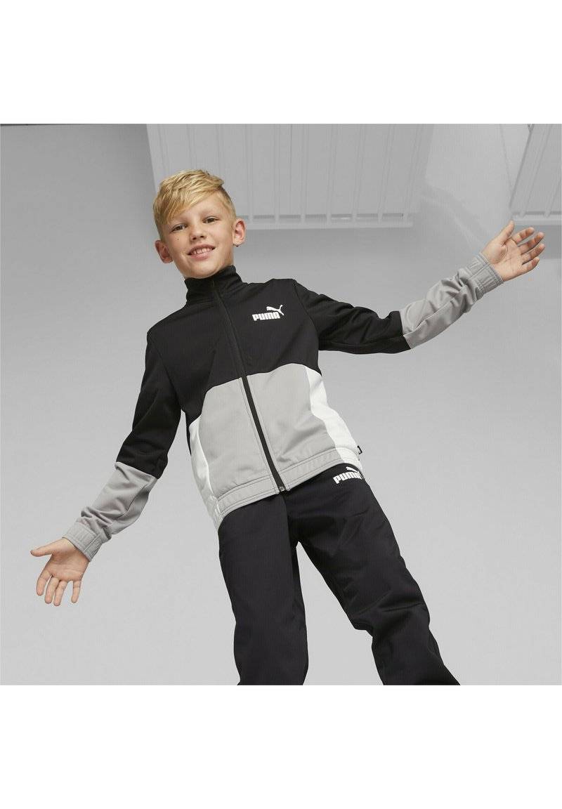 Puma Puma COLORBLOCK SUIT UNISEX SET - Tracksuit - black Zeitlich begrenztes Angebot