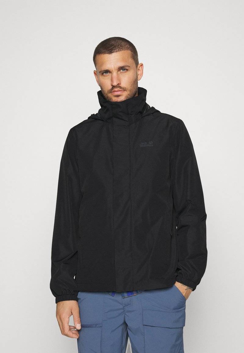 Jack Wolfskin Jack Wolfskin STORMY POINT - Hardshell jacket - black