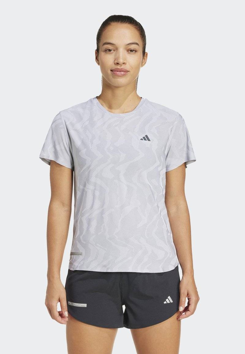 adidas Performance adidas Performance ULTIMATE HEAT.RDY ENGINEERED - Print T-shirt - halo silver Kauf eins, bekomm eins gratis