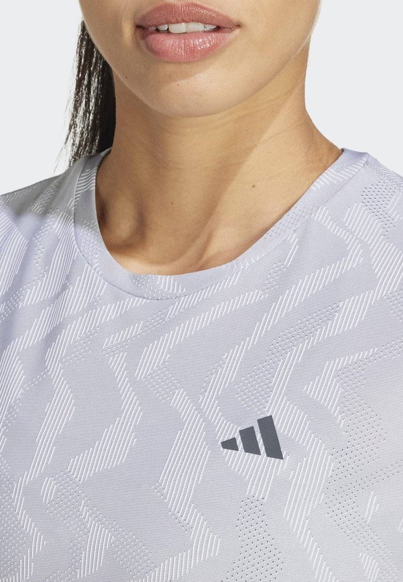 adidas Performance adidas Performance ULTIMATE HEAT.RDY ENGINEERED - Print T-shirt - halo silver Kauf eins, bekomm eins gratis