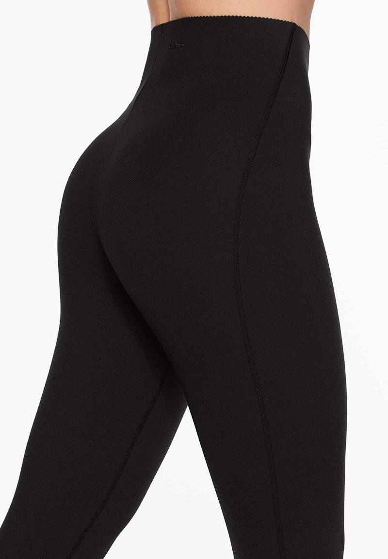 OYSHO OYSHO COMPRESSIVE WAIST CONTROL ANKLE-LENGTH - Leggings - black Sonderangebote