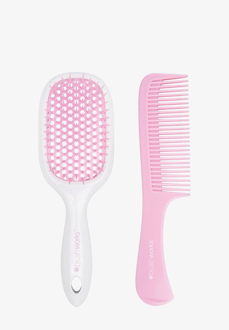 Brushworks Brushworks BRUSHWORKS BLOWDRY BRUSH AND COMB - Hair set - pink & white