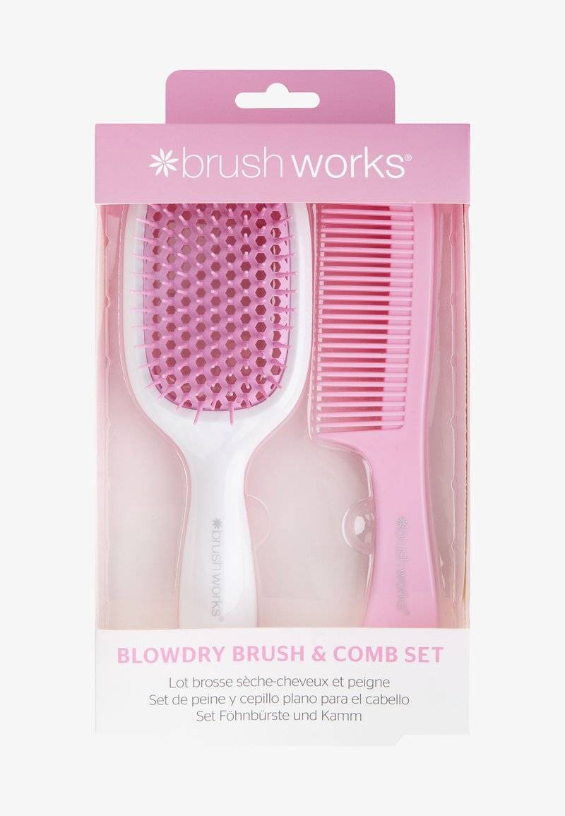 Brushworks Brushworks BRUSHWORKS BLOWDRY BRUSH AND COMB - Hair set - pink & white Clearance-Verkauf