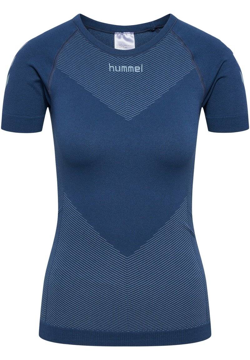 Hummel Hummel FIRST SEAMLESS - Sports T-shirt - vintage indigo Günstiger Verkauf