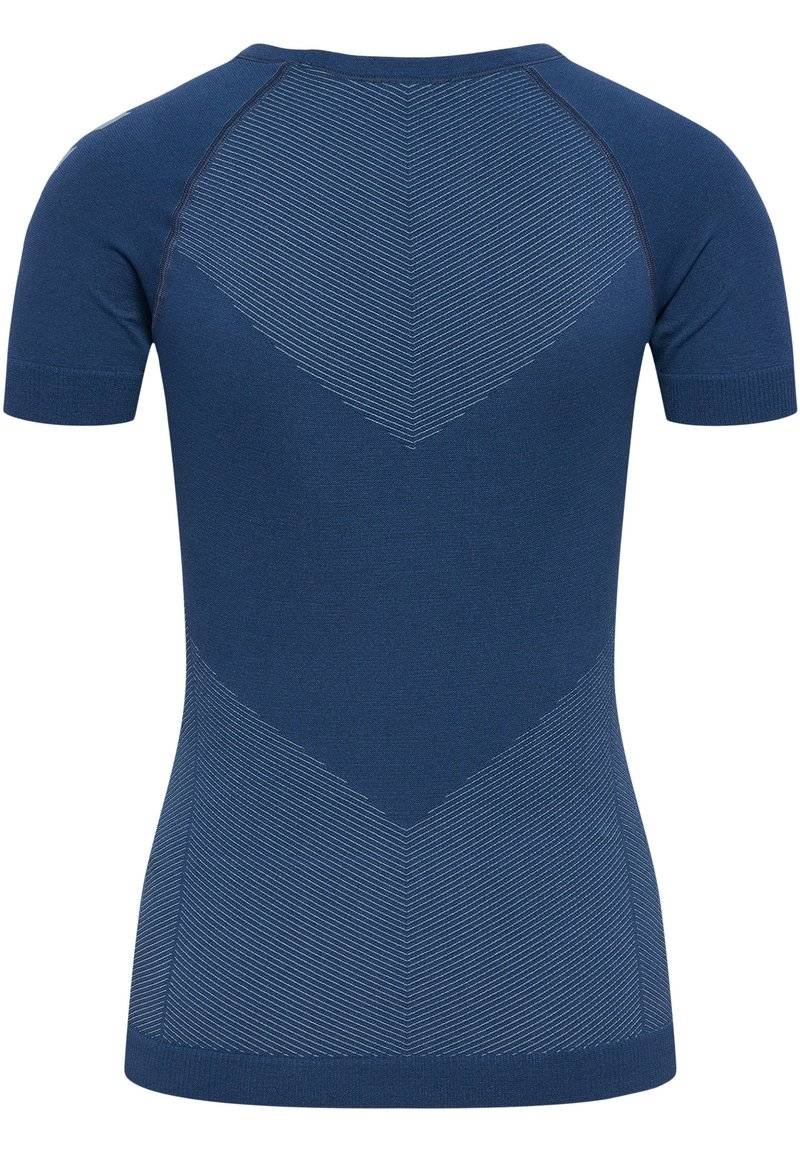 Hummel Hummel FIRST SEAMLESS - Sports T-shirt - vintage indigo Günstiger Verkauf