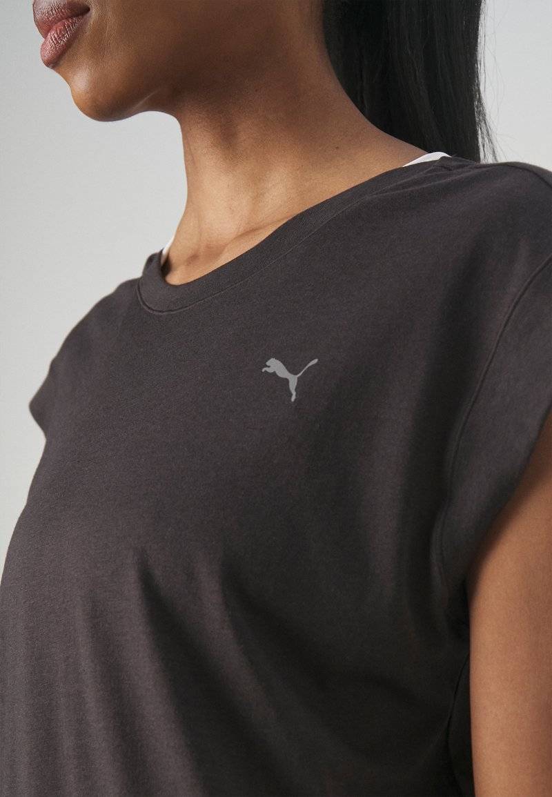 Puma Puma STUDIO FOUNDATIONS TEE - Sports T-shirt - black Limitierter Zeitrabatt