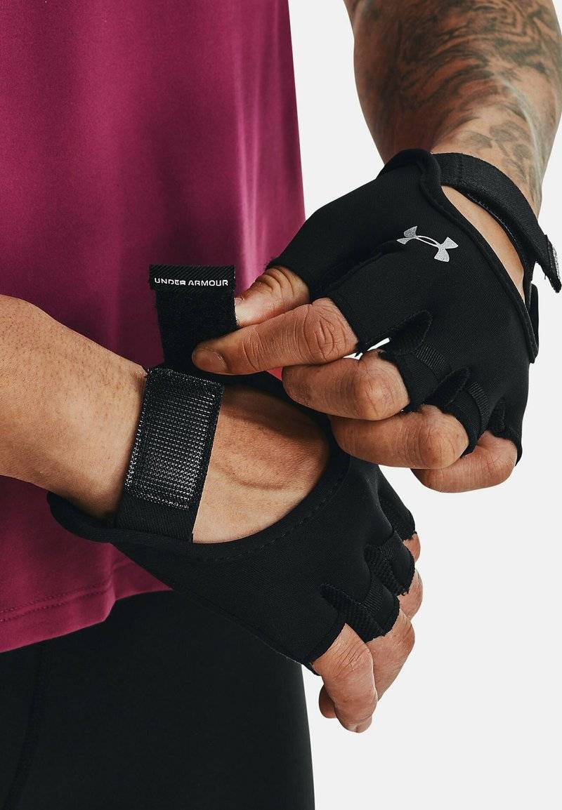 Under Armour Under Armour TRAINING - Fingerless gloves - black