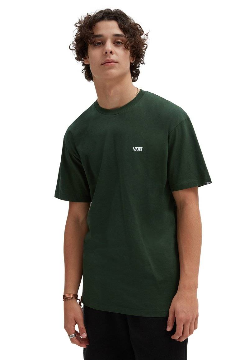 Vans Vans LEFT CHEST LOGO TEE - Basic T-shirt - mountain view white