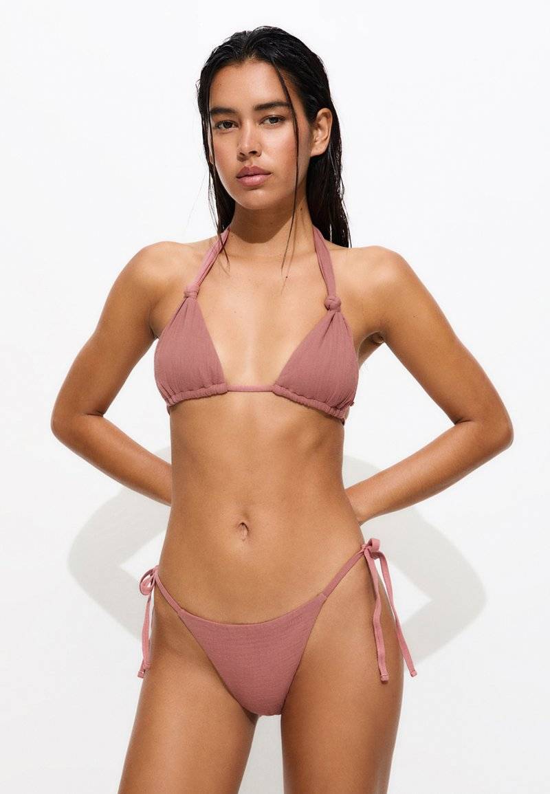 PULL&BEAR PULL&BEAR TEXTURED - Bikini bottoms - light pink Bestseller