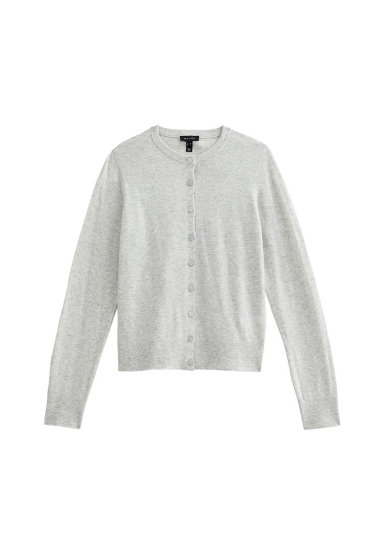 New Look New Look CREW NECK - Cardigan - pale grey Kauf eins, bekomm eins gratis