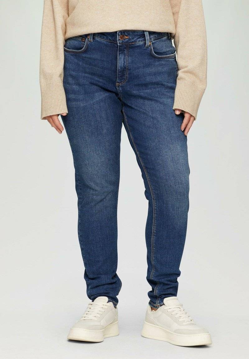 QS QS CURVY MID - Slim fit jeans - blau