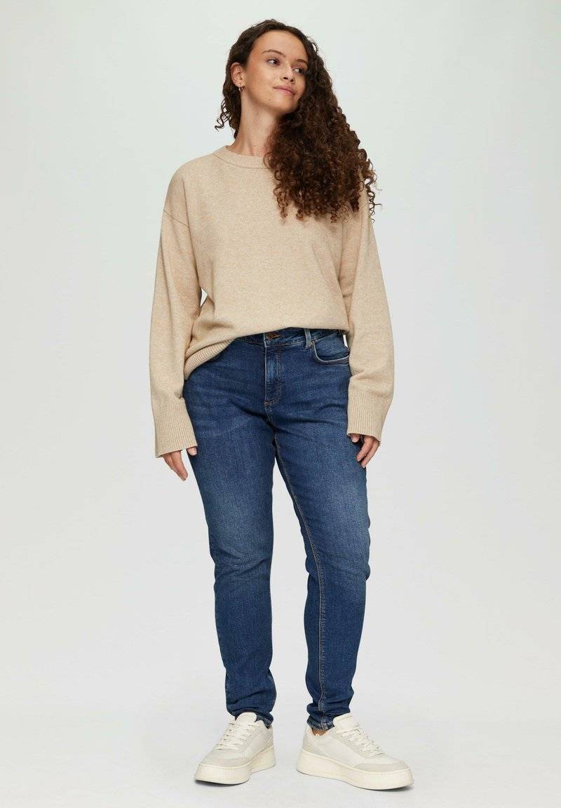 QS QS CURVY MID - Slim fit jeans - blau Riesige Ersparnisse