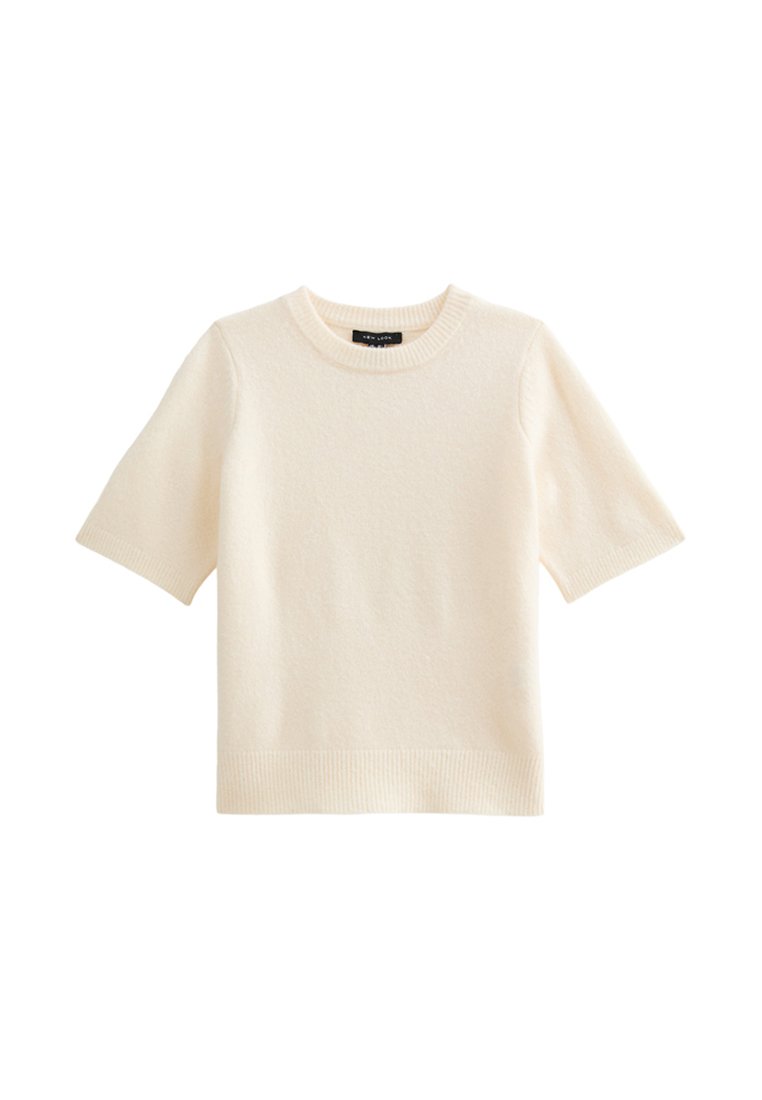 New Look New Look SHORT SLEEVE - Basic T-shirt - cream Tiefpreis