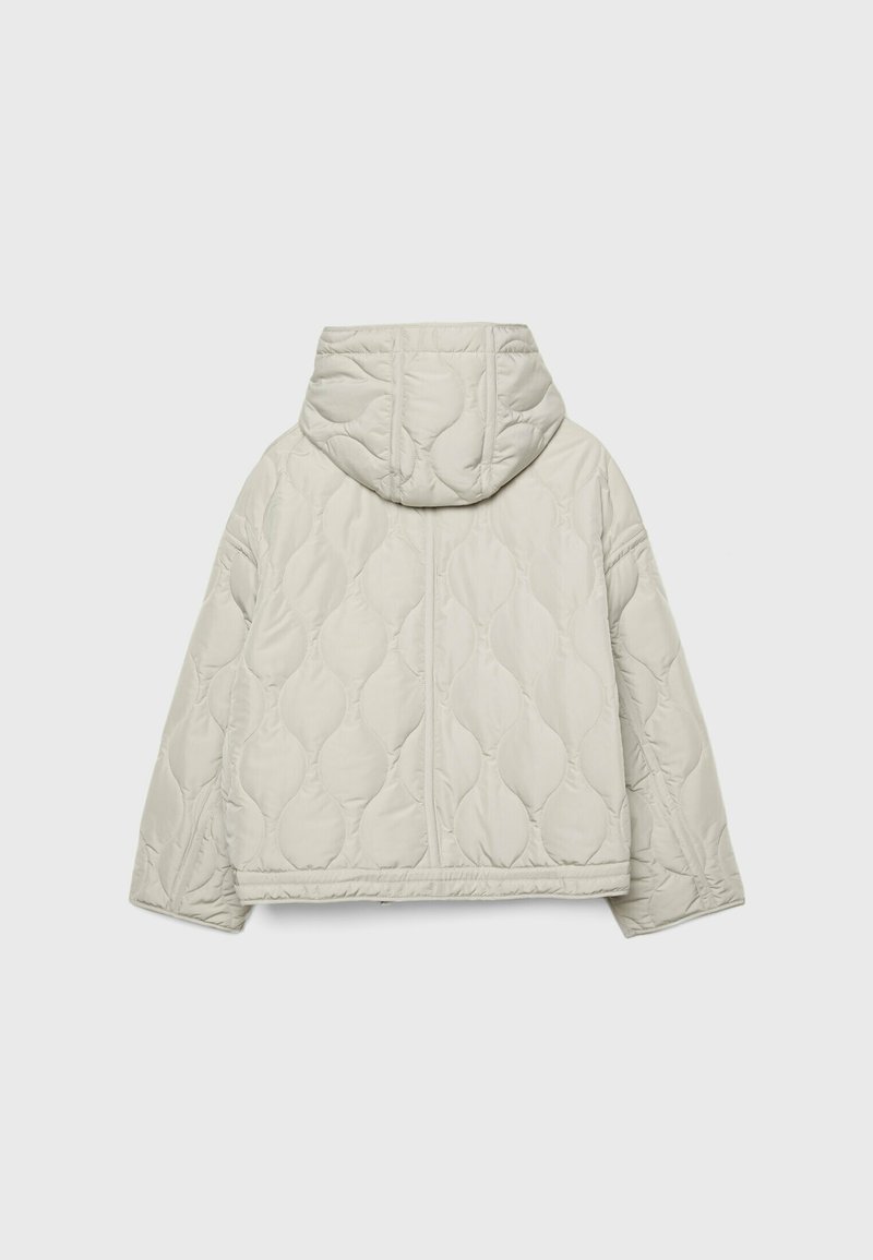 Stradivarius Stradivarius PUFFER - Winter jacket - white Kostenlose Rückgabe