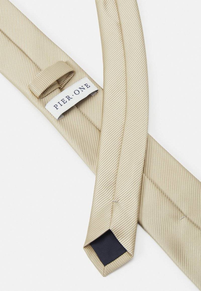 Pier One Pier One Tie - beige Neueste Stile
