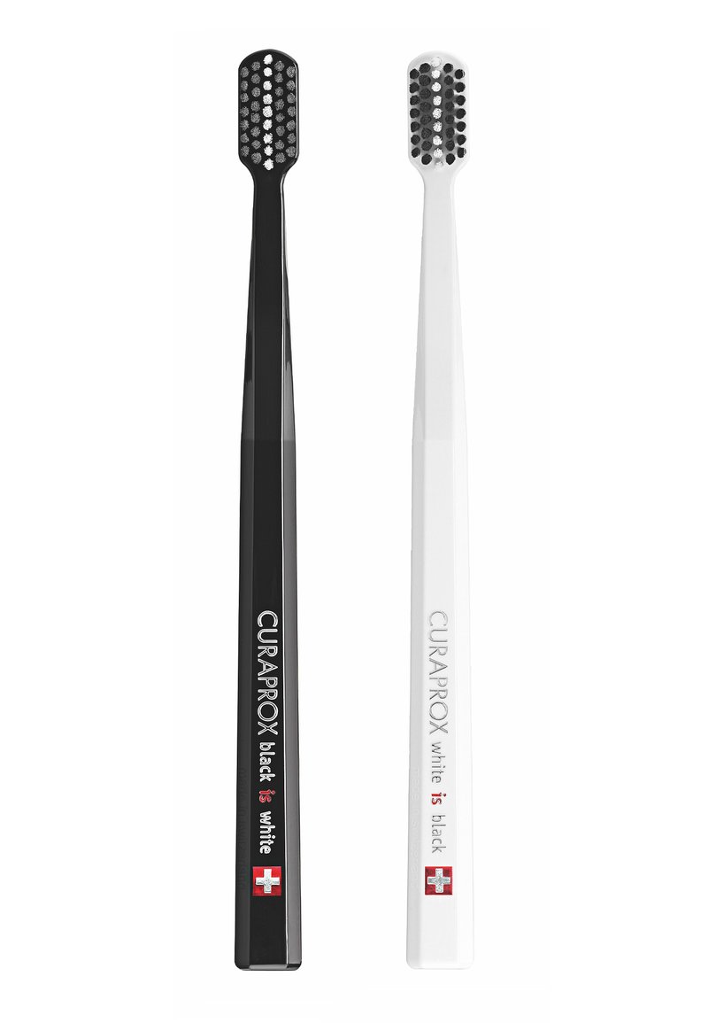 Curaprox Curaprox BLACK IS WHITE BLACK/WHITE DUO - Dental care tool - black Clearance-Verkauf
