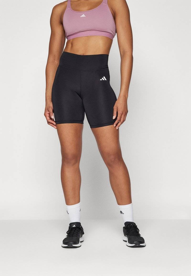 adidas Performance adidas Performance OPTIME ESSENTIALS STASH POCKET SHORT - Leggings - black