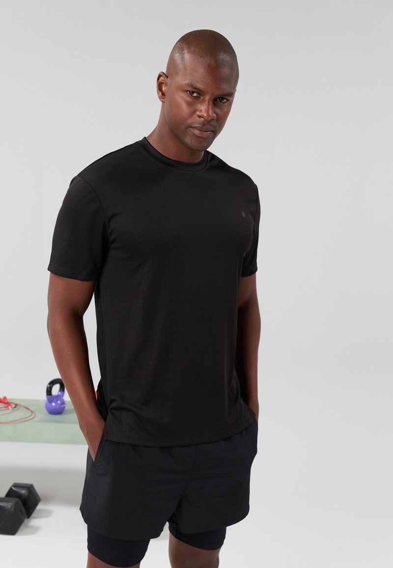 Pier One Sport Pier One Sport Basic T-shirt - black