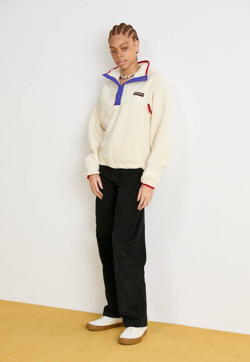 Columbia Columbia HELVETIA™ CROPPED HALF SNAP - Fleece jumper - chalk Bis zu 60% Rabatt
