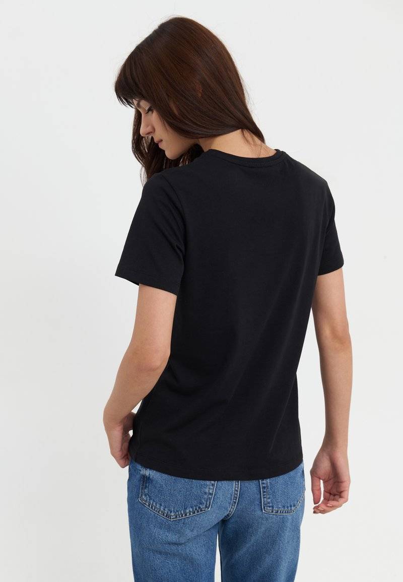 Even&Odd Even&Odd Print T-shirt - black Sonderangebot der Fabrik