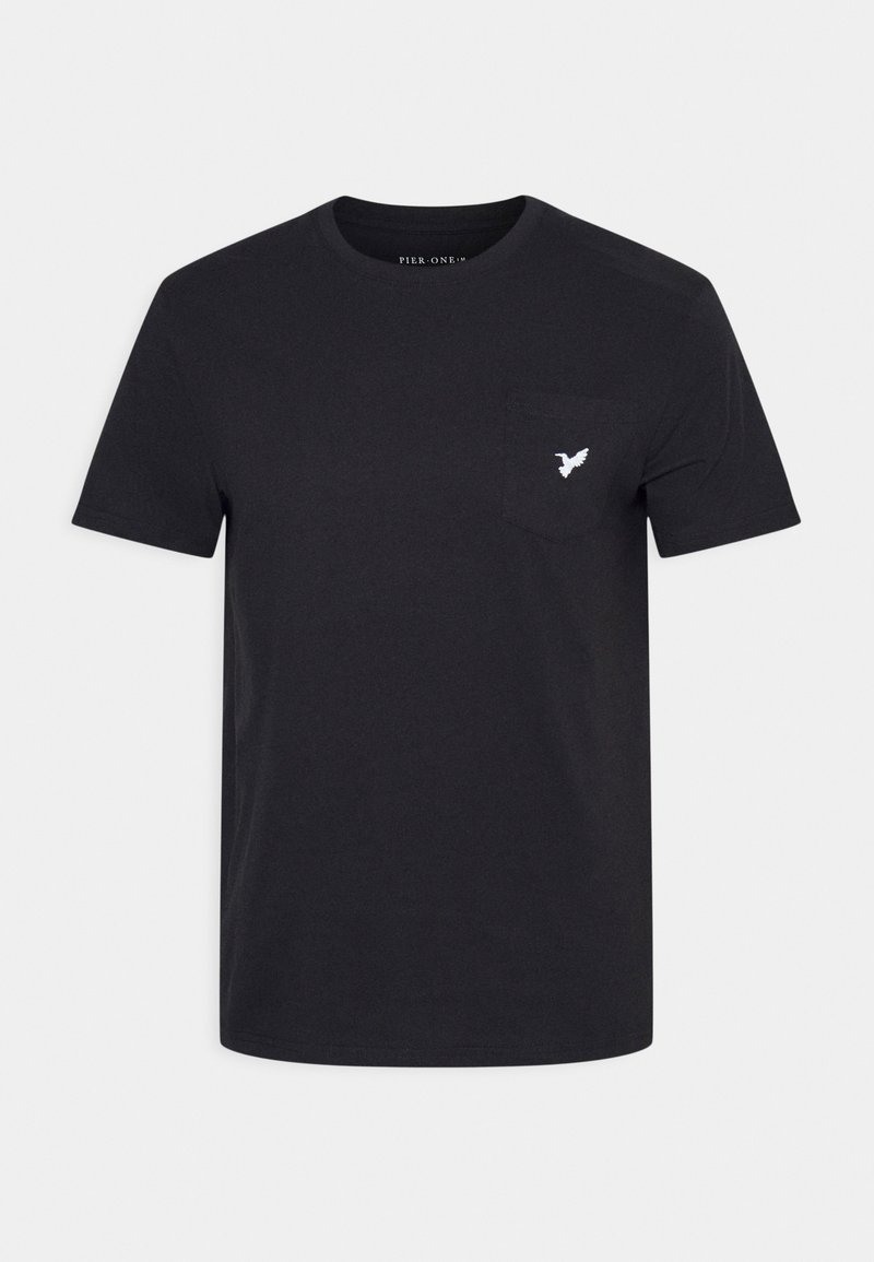 Pier One Pier One Basic T-shirt - black Nur noch ein Tag übrig