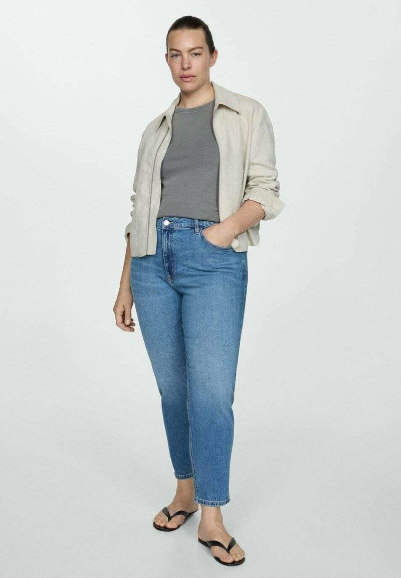 Mango Mango Relaxed fit jeans - medium blue Clearance-Verkauf