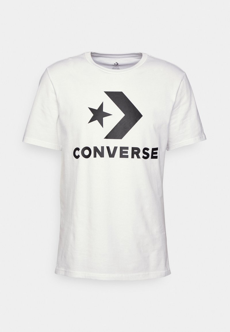 Converse Converse GO TO STAR CHEVRON TEE UNISEX - Print T-shirt - white Kostenloser Versand international