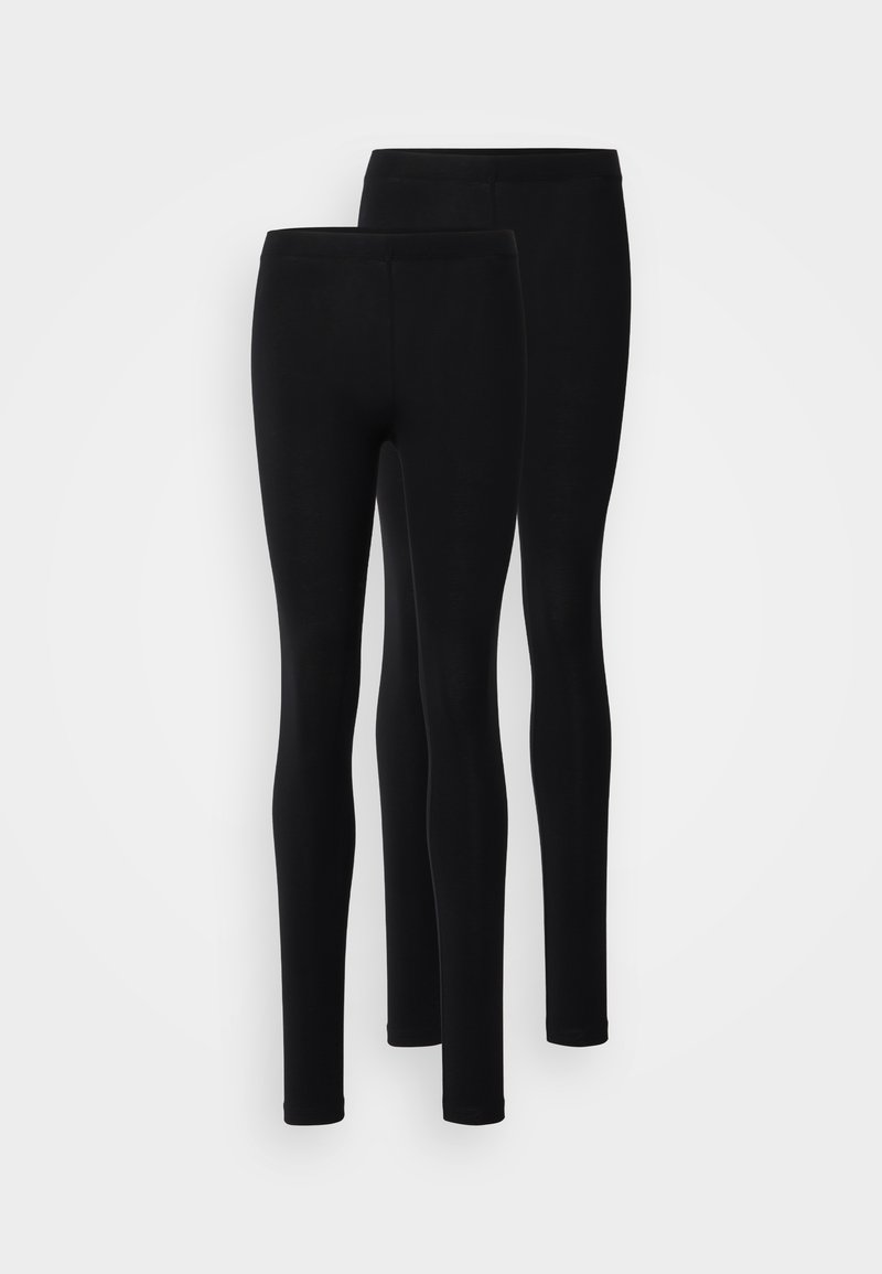 Even&Odd Even&Odd 2 PACK - Leggings - Trousers - black 50% Rabatt für begrenzte Zeit