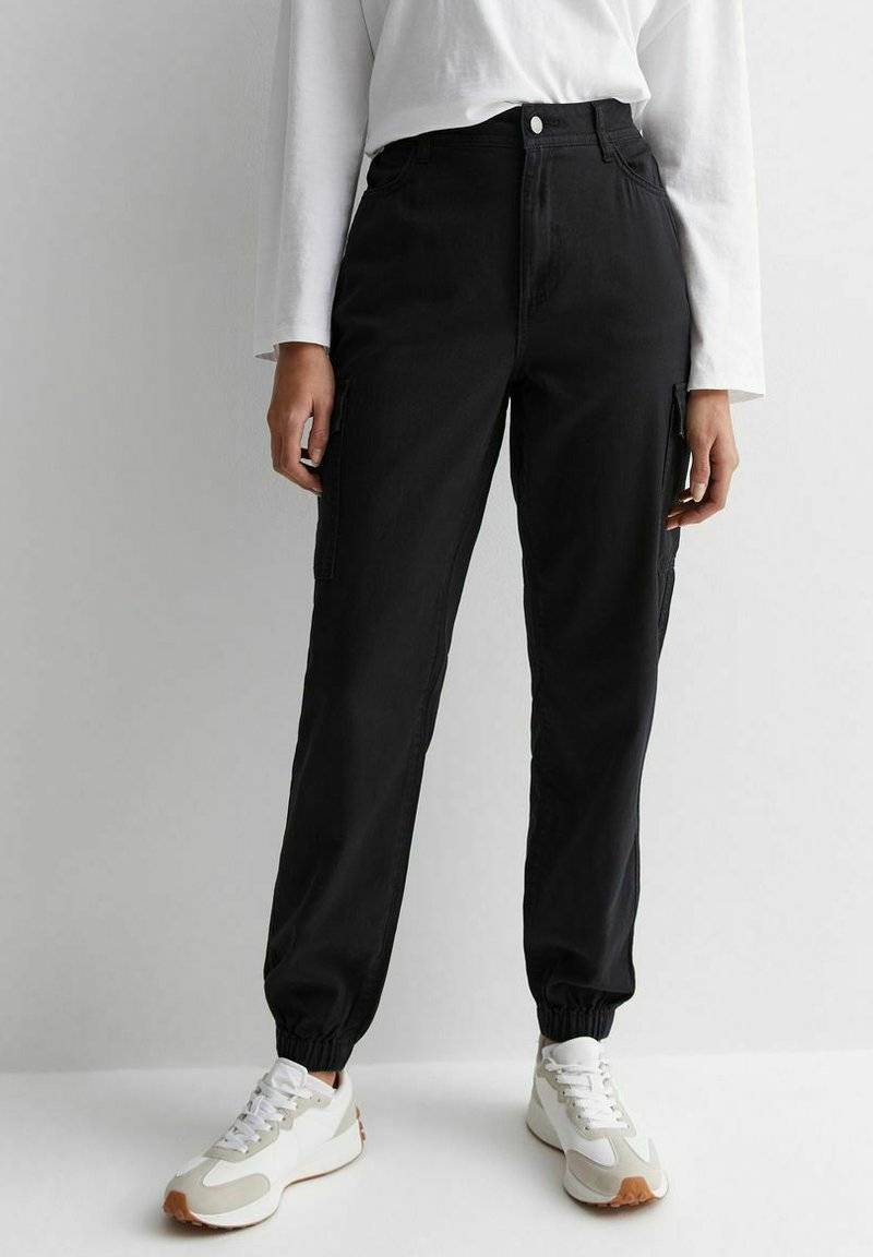 New Look New Look Cuffed Cargo - Chinos - black